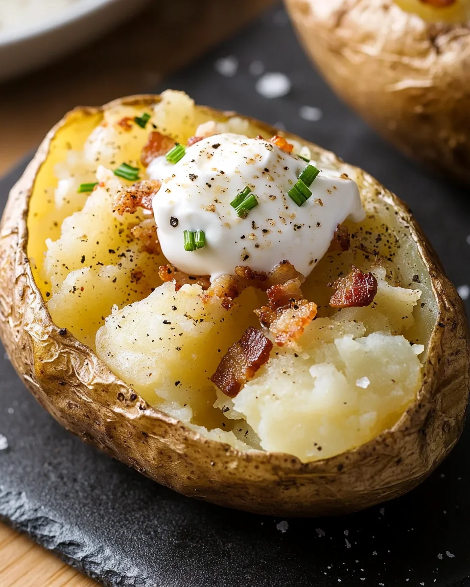 Baked Potato on Blackstone Griddle