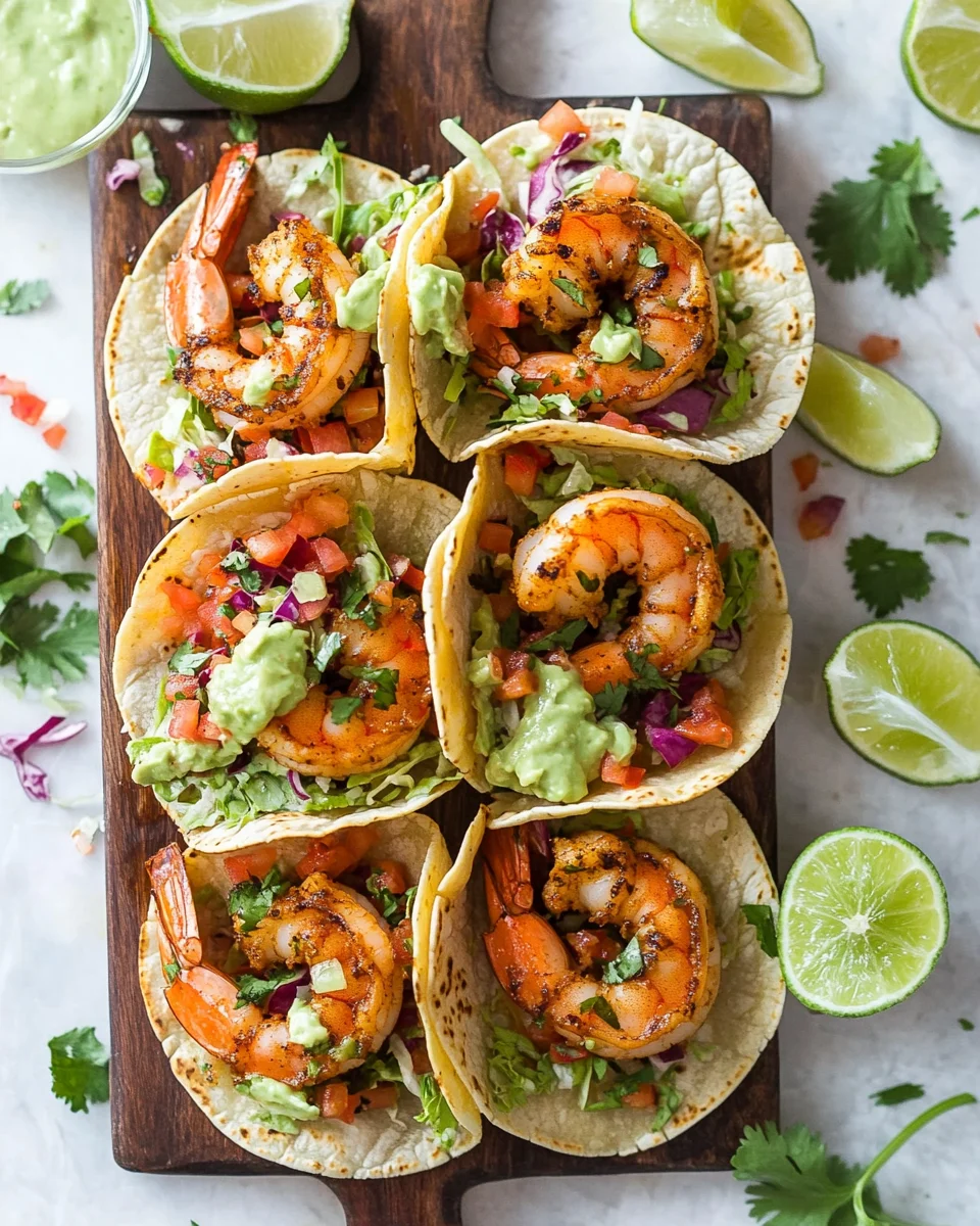 Best Spicy Shrimp Tacos with Cilantro Lime Slaw