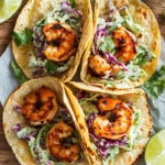 Blackened Shrimp Tacos with Slaw