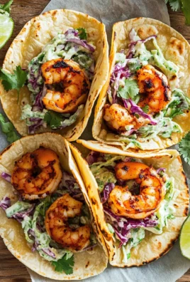 Blackened Shrimp Tacos with Slaw