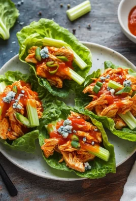 Buffalo Chicken Lettuce Wraps