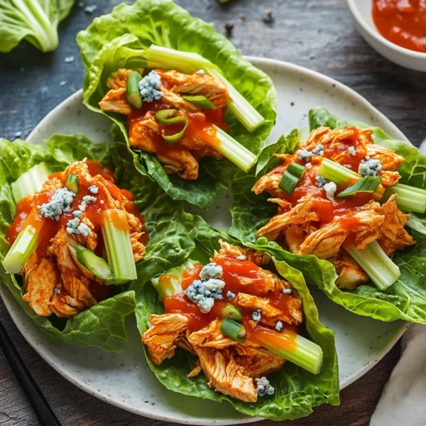 Buffalo Chicken Lettuce Wraps