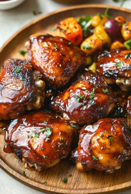 Caramelized BBQ Chicken Thighs in the Oven
