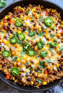 Cheesy Taco Rice Skillet