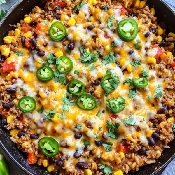 Cheesy Taco Rice Skillet