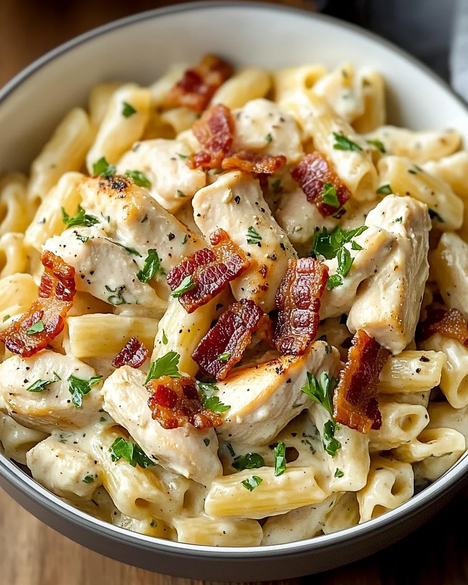 Chicken Bacon Ranch Pasta