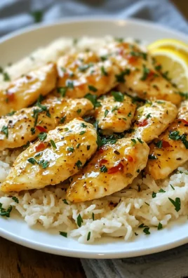 Chicken Scampi with Garlic Parmesan Rice