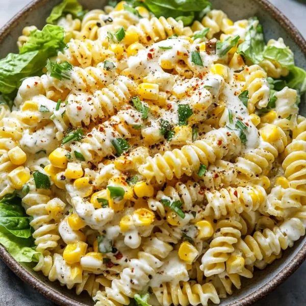 Creamy Street Corn Pasta Salad