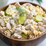 Dill Pickle Tuna Pasta Salad