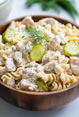 Dill Pickle Tuna Pasta Salad