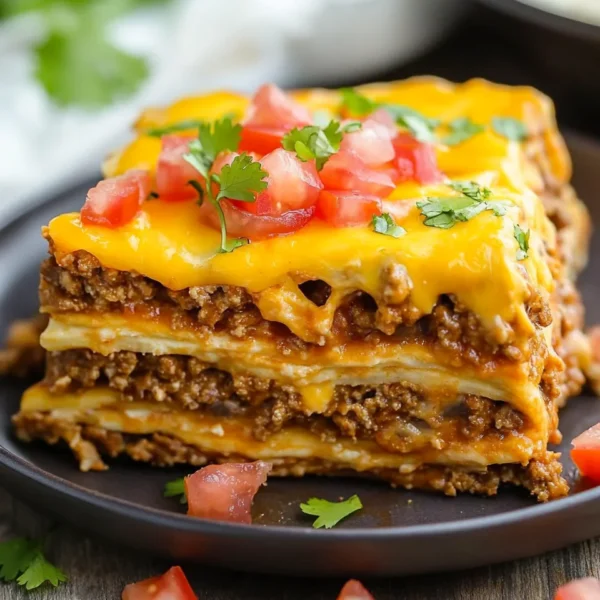 Easy Layered Taco Bake