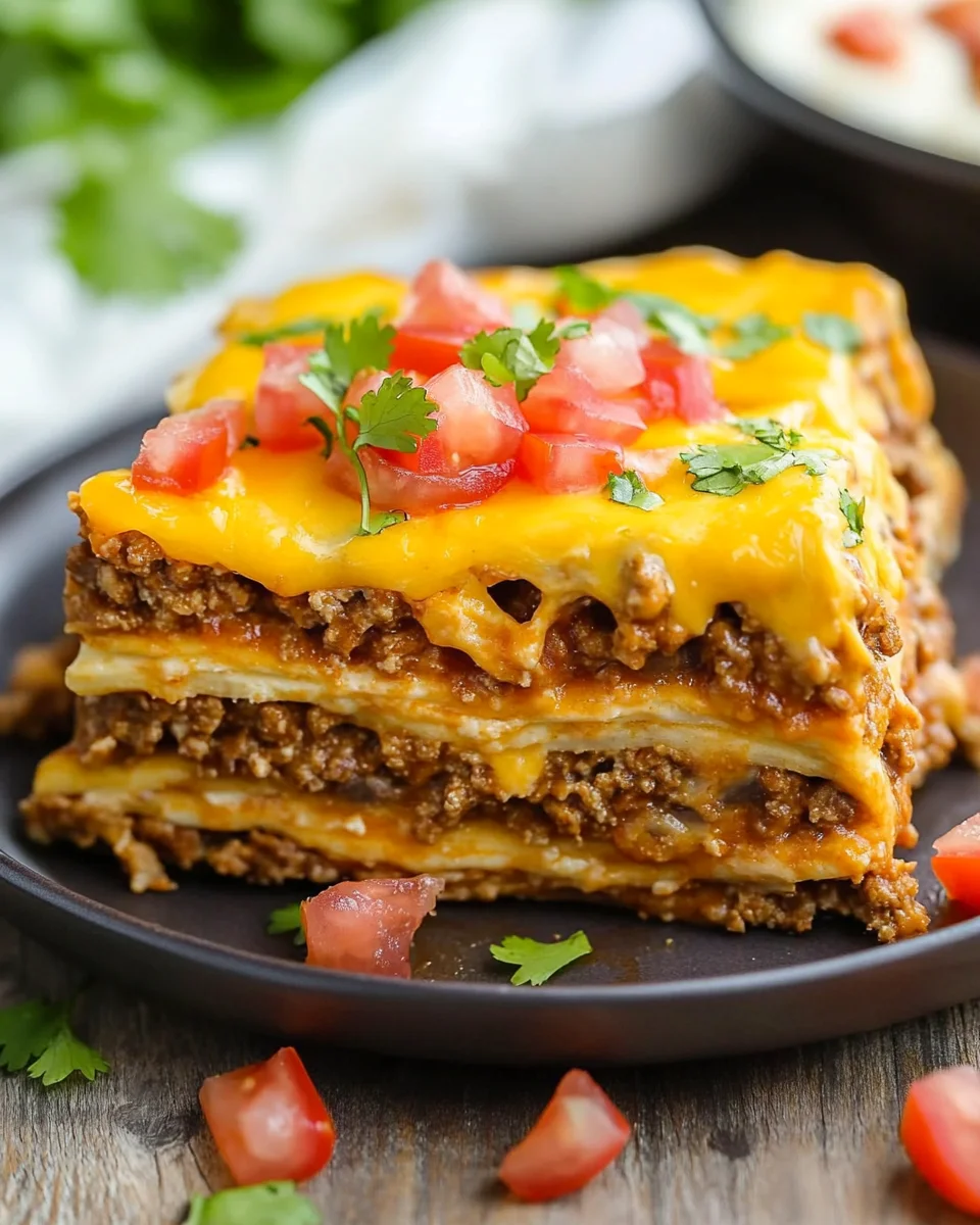 Easy Layered Taco Bake