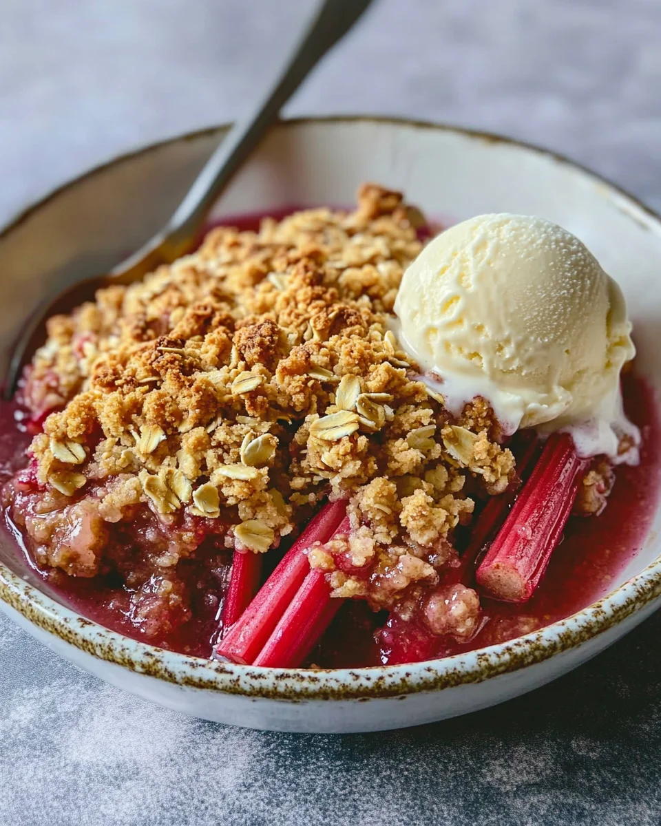 Easy Rhubarb Crisp