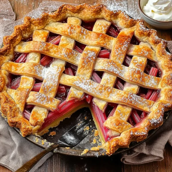 Fresh Rhubarb Pie