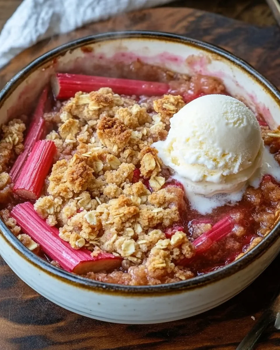 Grandma&rsquo;s Rhubarb Crisp Recipe