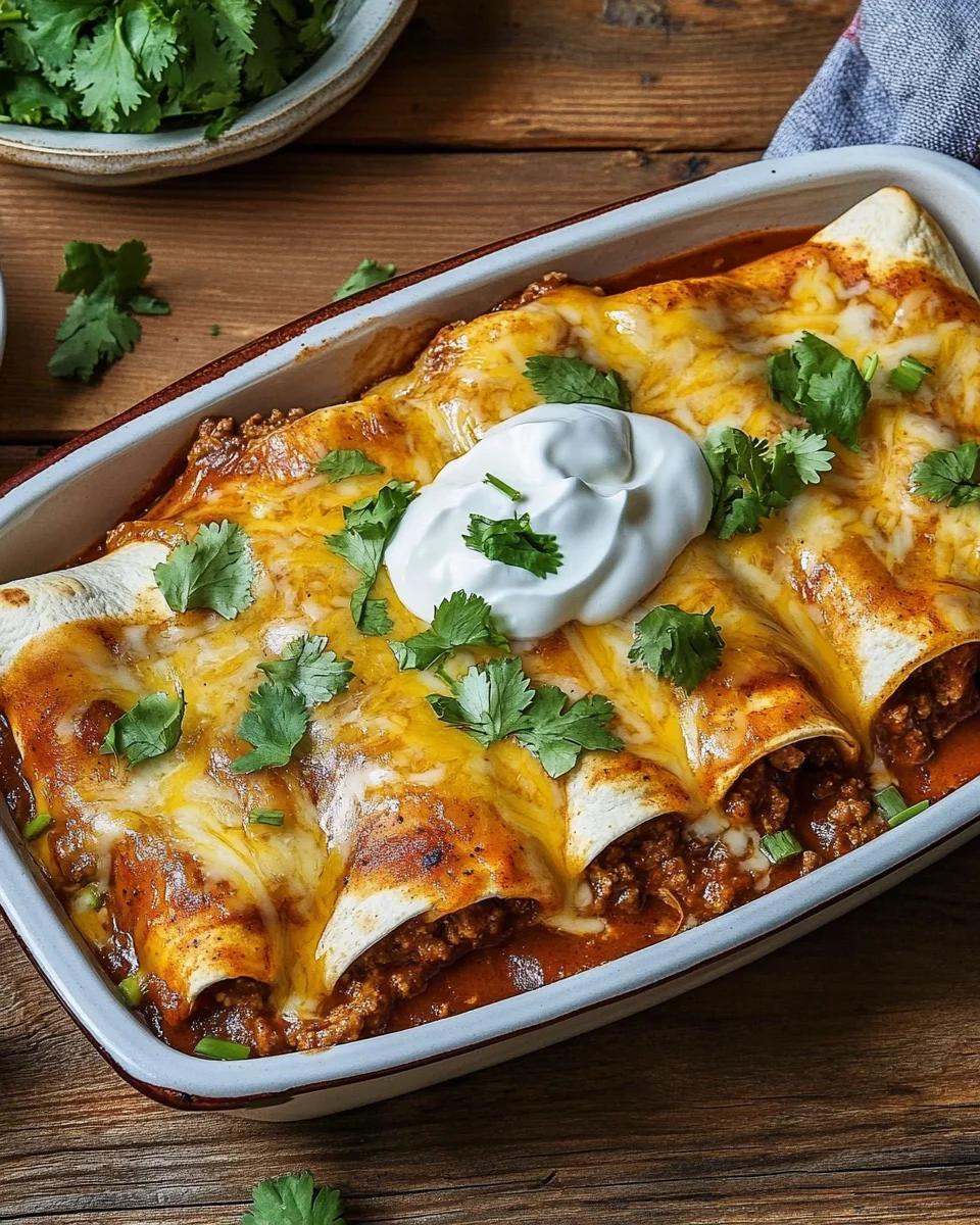 Ground Beef Enchiladas