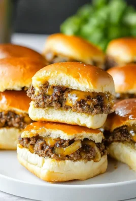 Hawaiian Roll Cheeseburger Sliders