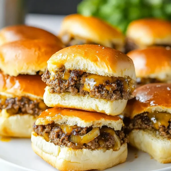 Hawaiian Roll Cheeseburger Sliders