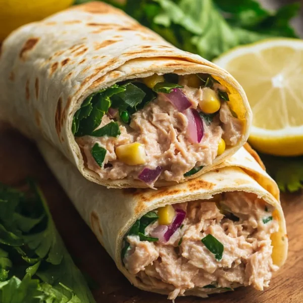 Healthy Tuna Melt Wrap Recipe, Easy 10 Minute Lunch