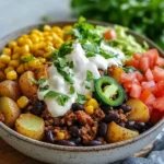 Loaded Potato Taco Bowl