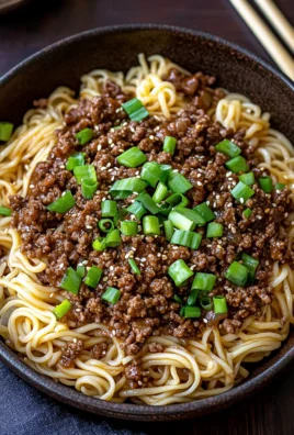 Mongolian Ground Beef Noodles
