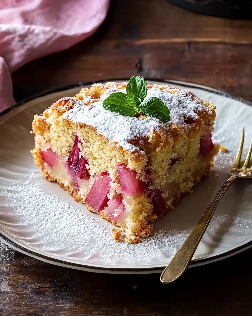 Oma's Rhubarb Cake
