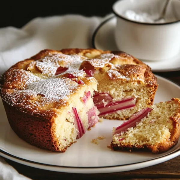 Rhubarb Cake with Cake Mix Made Easy