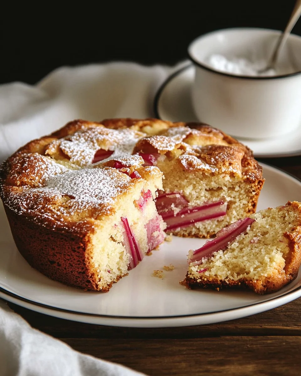 Rhubarb Cake with Cake Mix Made Easy