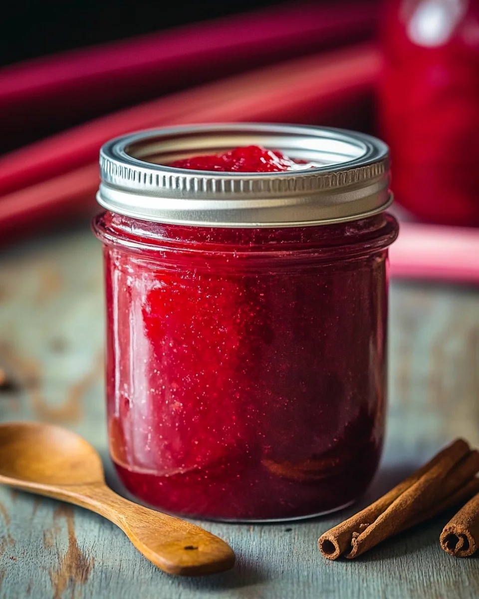 Rhubarb Cinnamon Jam Recipe