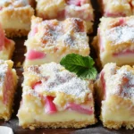 Rhubarb Custard Bars