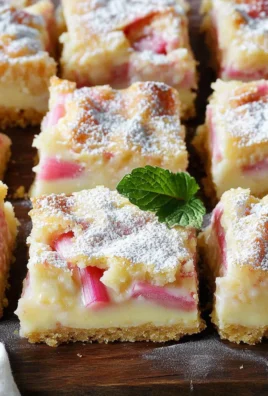 Rhubarb Custard Bars