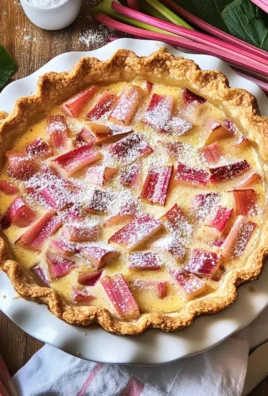 Rhubarb Custard Pie