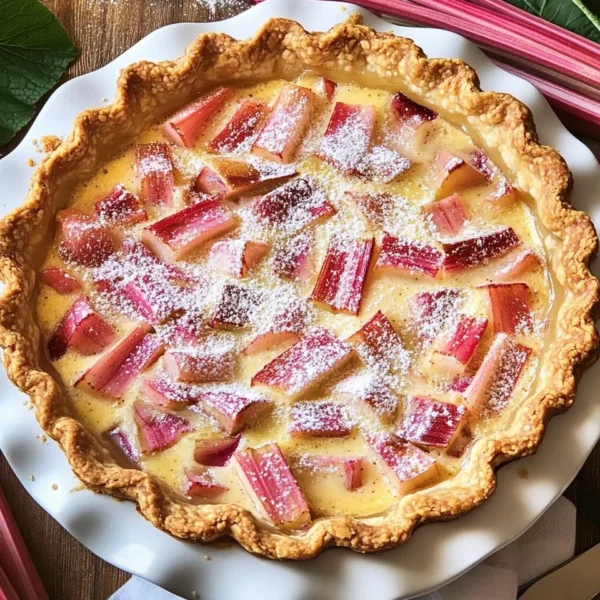 Rhubarb Custard Pie