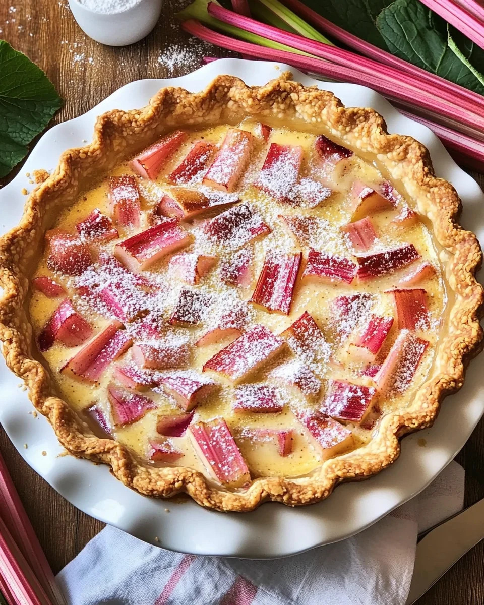 Rhubarb Custard Pie
