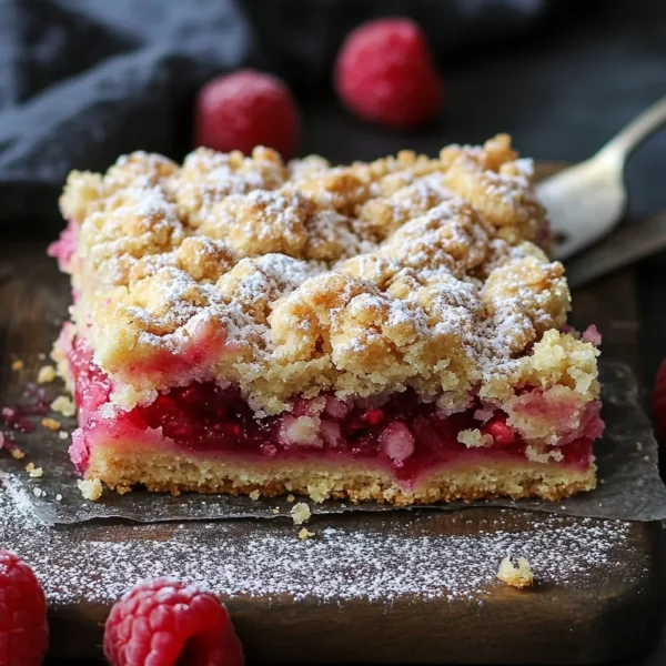 Rhubarb Shortbread Streusel Bars