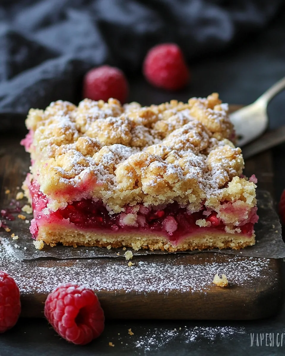 Rhubarb Shortbread Streusel Bars