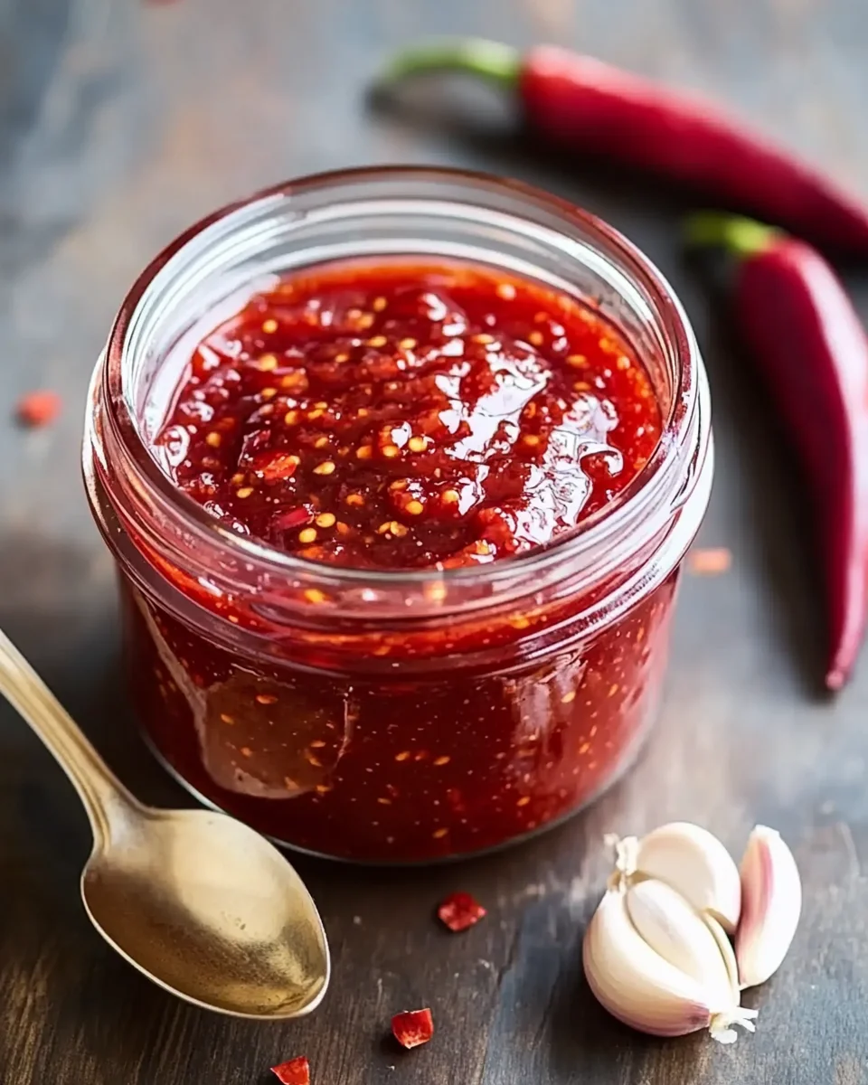 Slow Cooker Rhubarb Sweet Chili Jam