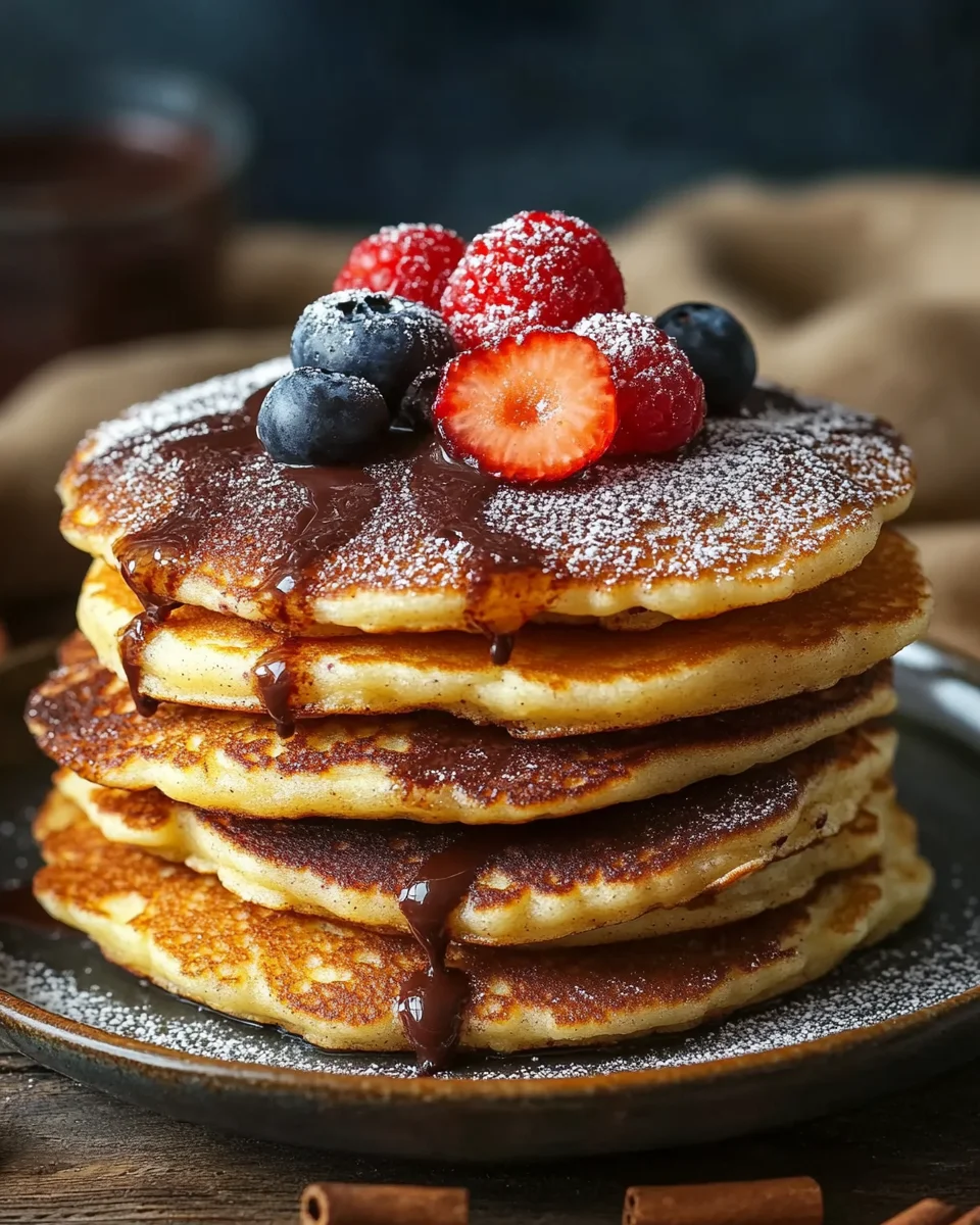 Spanish Churro-Inspired Pancakes