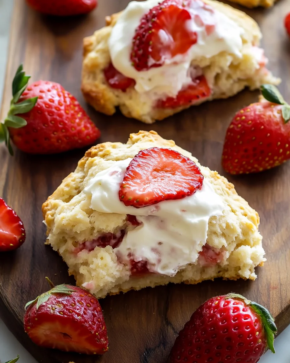 Strawberries and Cream Scones