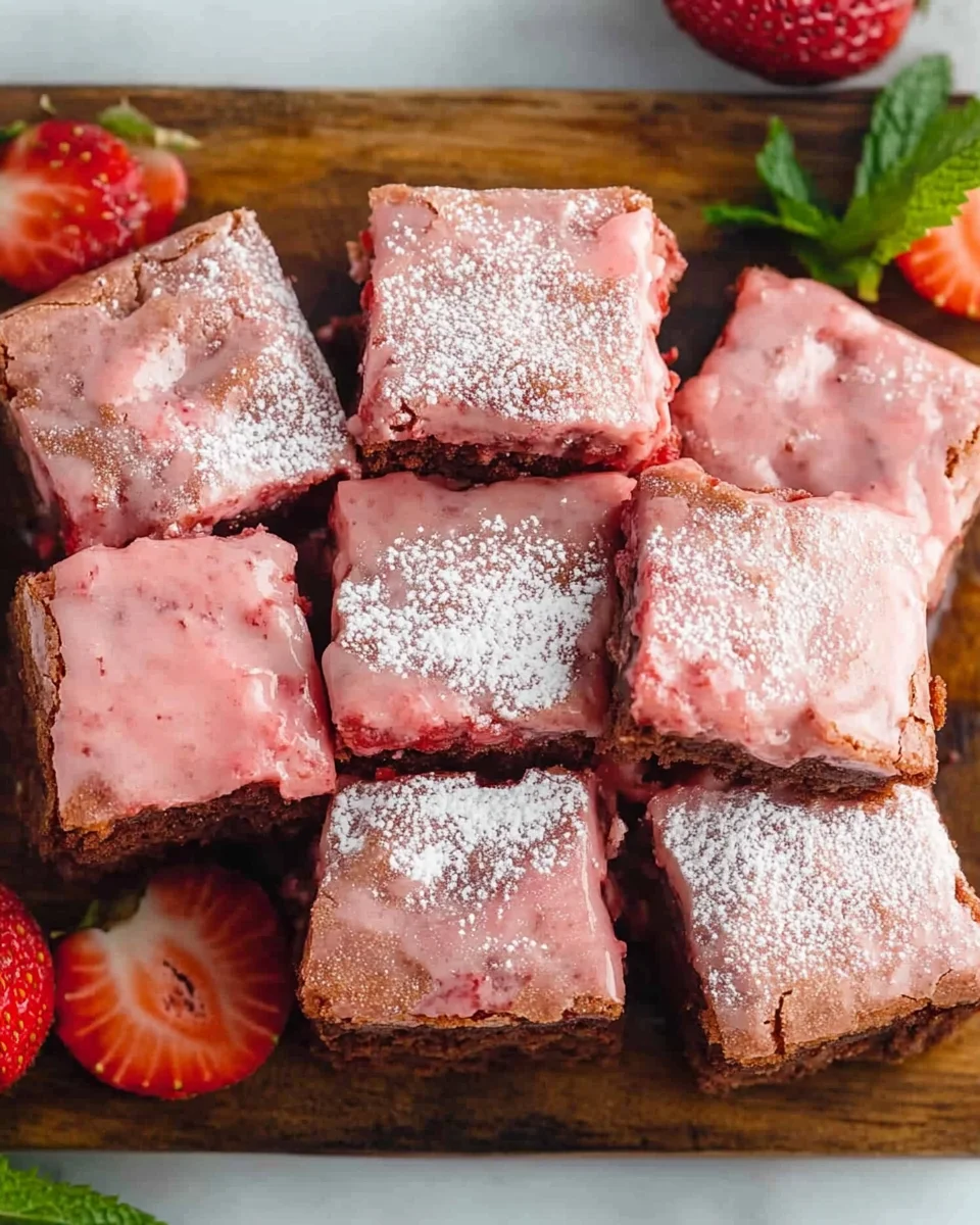 Strawberry Brownies