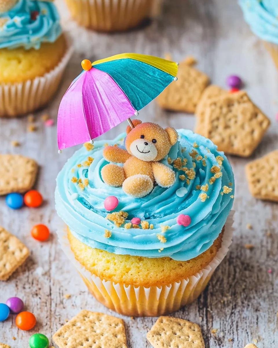 Summer Beach Party Cupcakes