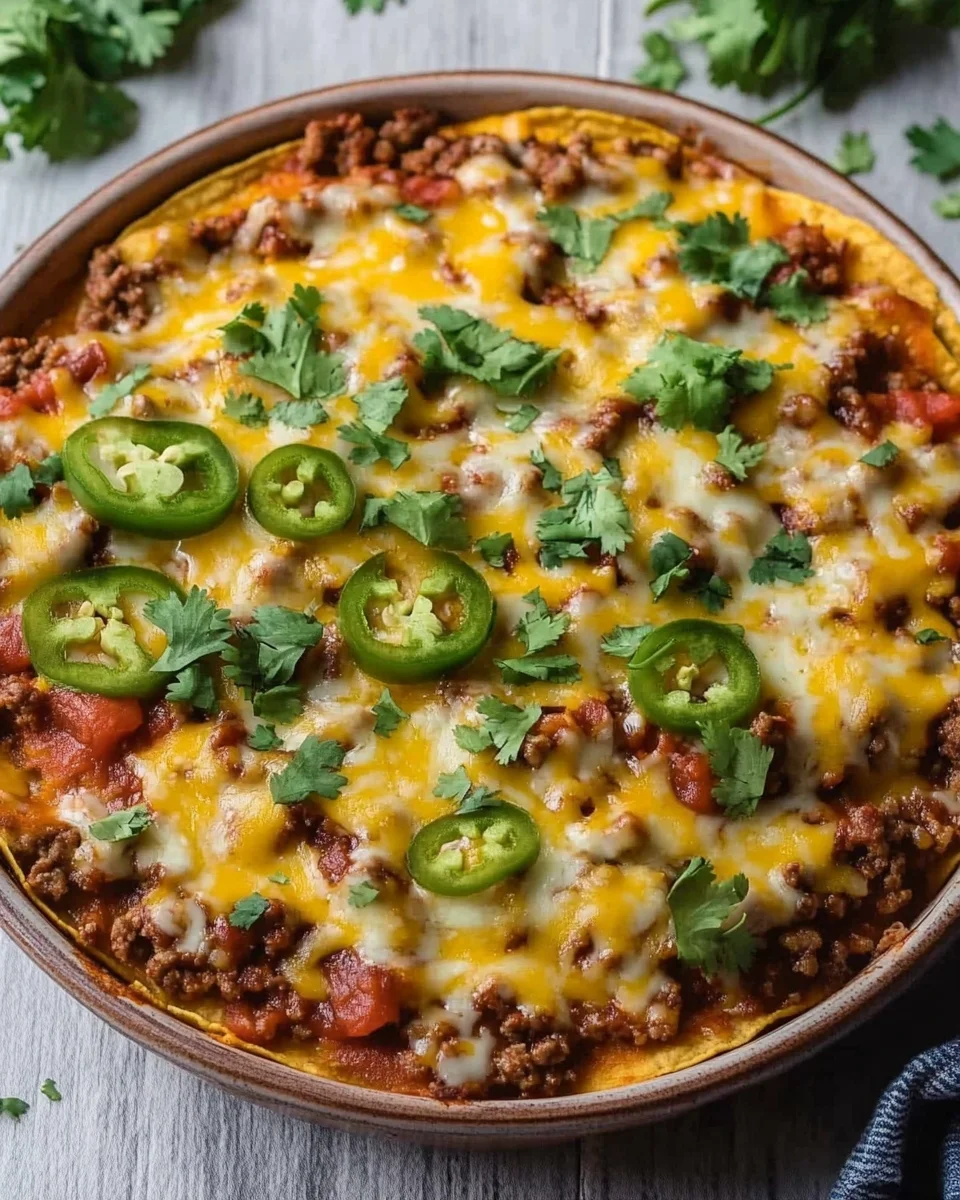 Taco Casserole With Tortillas