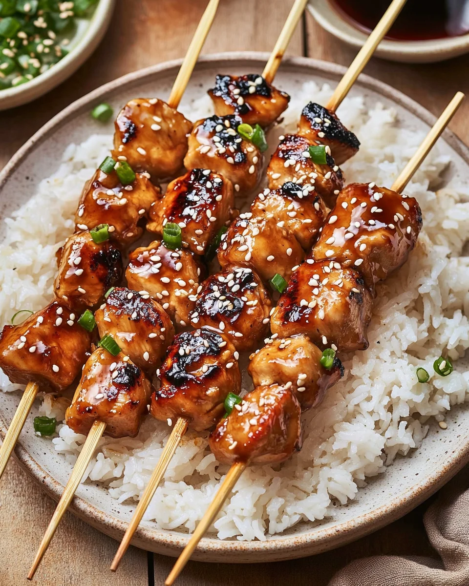 Teriyaki Chicken Skewers