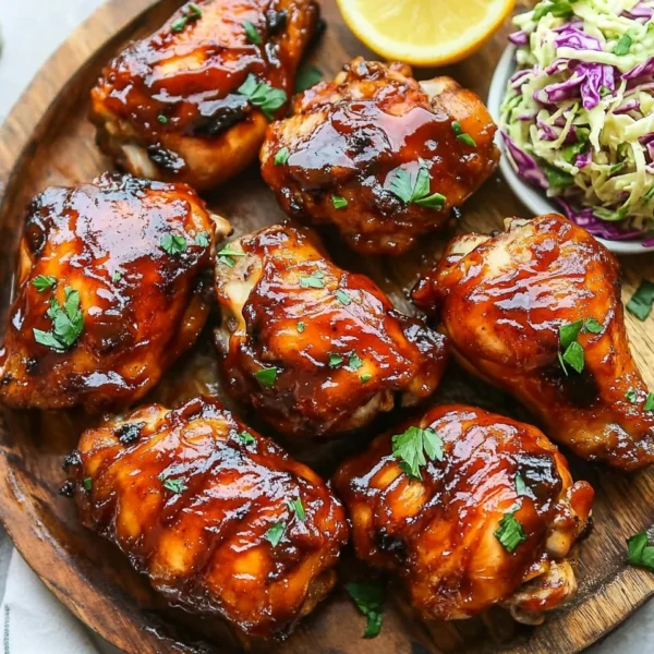 Two Ingredient Crispy Oven Baked BBQ Chicken