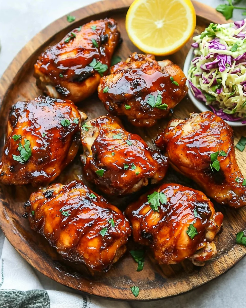 Two Ingredient Crispy Oven Baked BBQ Chicken
