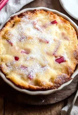 Warm Rhubarb Cake with Butter Sauce