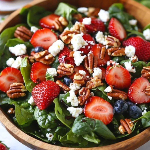 15-Minute Strawberry Spinach Salad