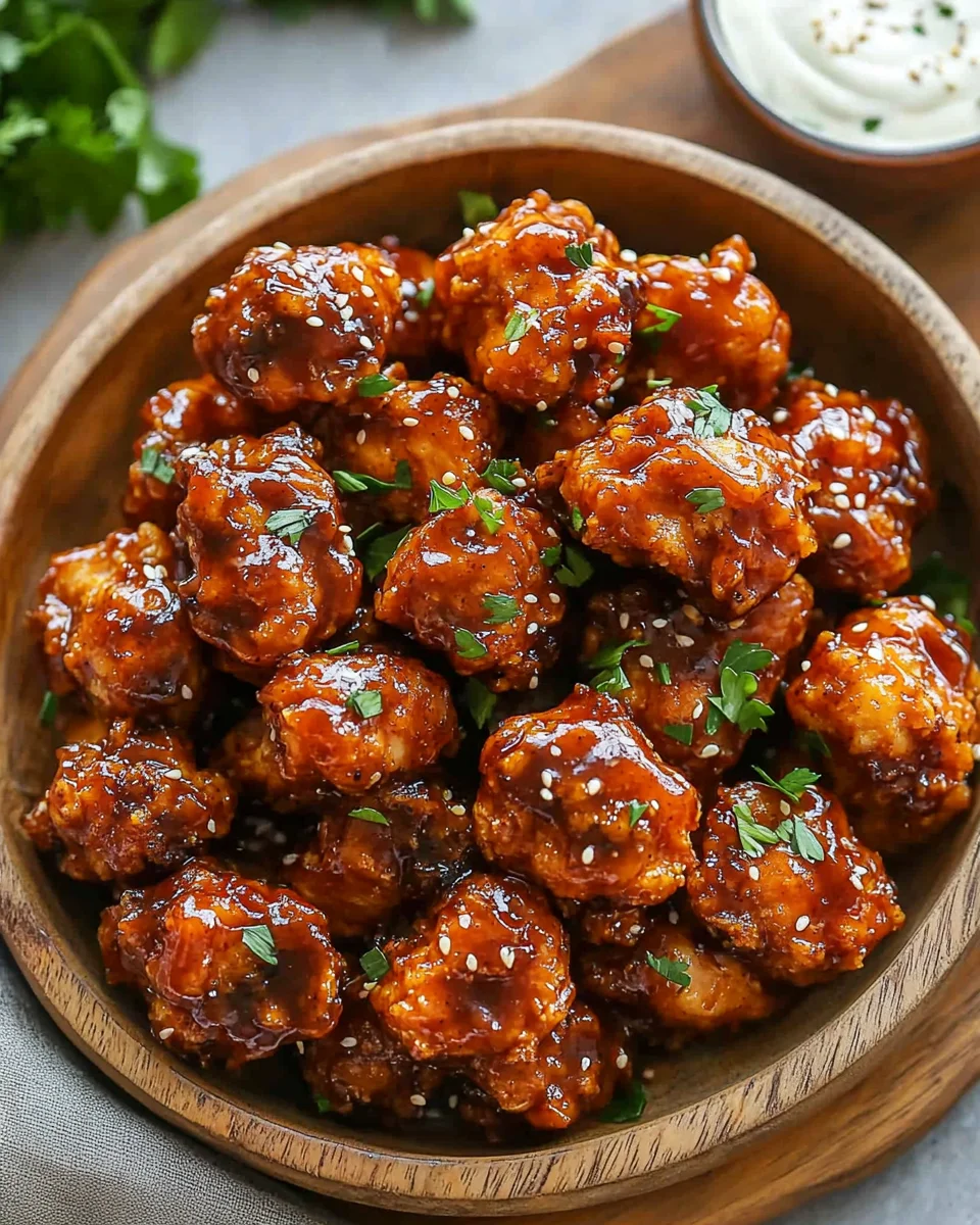 Baked Honey BBQ Chicken Bites