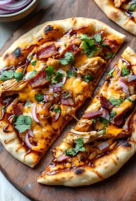 BBQ Chicken Naan Pizzas