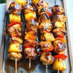 BBQ Pineapple Chicken Kabobs